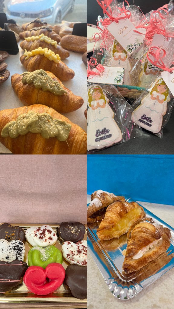 Variedad de dulces artesanos en mostrador